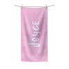 Pink Breeze Beach Towel