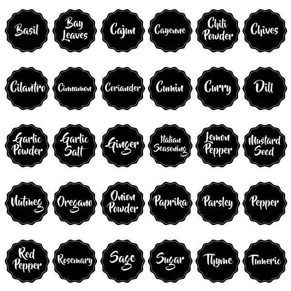 black-spice-labels-labeldaddy for Free Printable Printable Spice Jar Labels Black Spice Labels – LabelDaddy for Free Printable Printable Spice Jar Labels