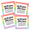 Color Wave Square Contact Labels