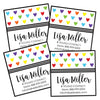 Hearts Square Contact Labels