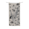 Muted Blush Brown Retro Camper Towel