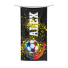 Yellow Soccer Life Beach Towel